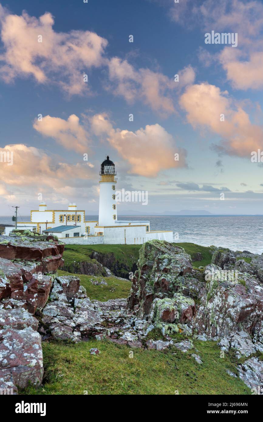 Rua Reidh Lighthouse, Melvaig, Gairloch, Wester Ross, Écosse, Royaume-Uni Banque D'Images