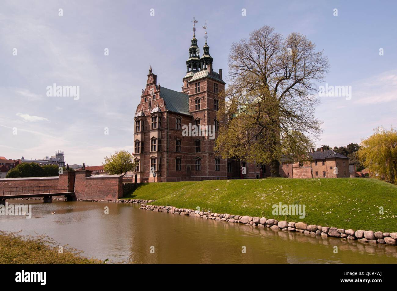 Château de Rosenborg à Kings Garden, Copenaghen, Danemark Banque D'Images