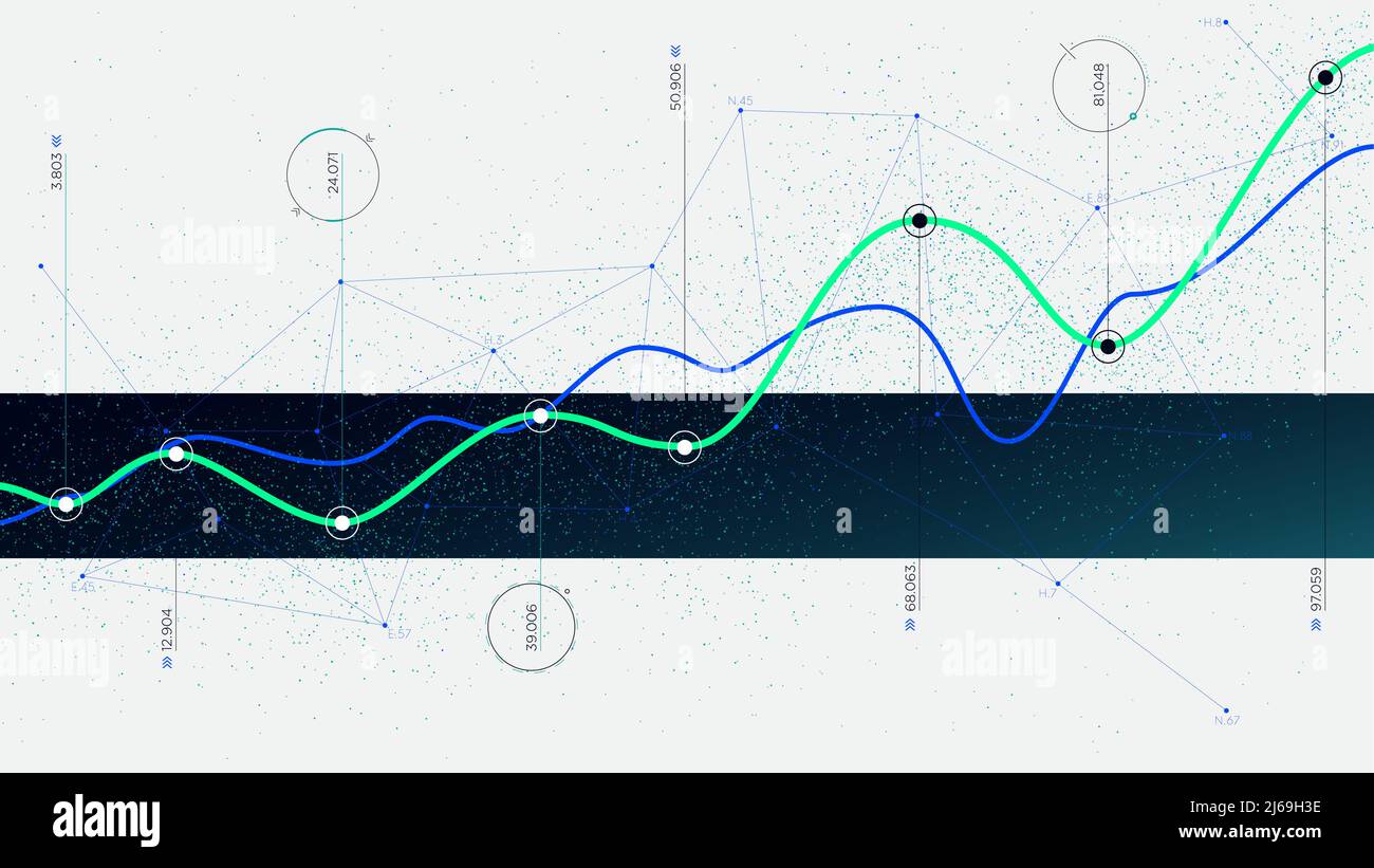 Algorithmes Big Data technologies de visualisation infographie analytique, innovation de concept high-tech Illustration de Vecteur