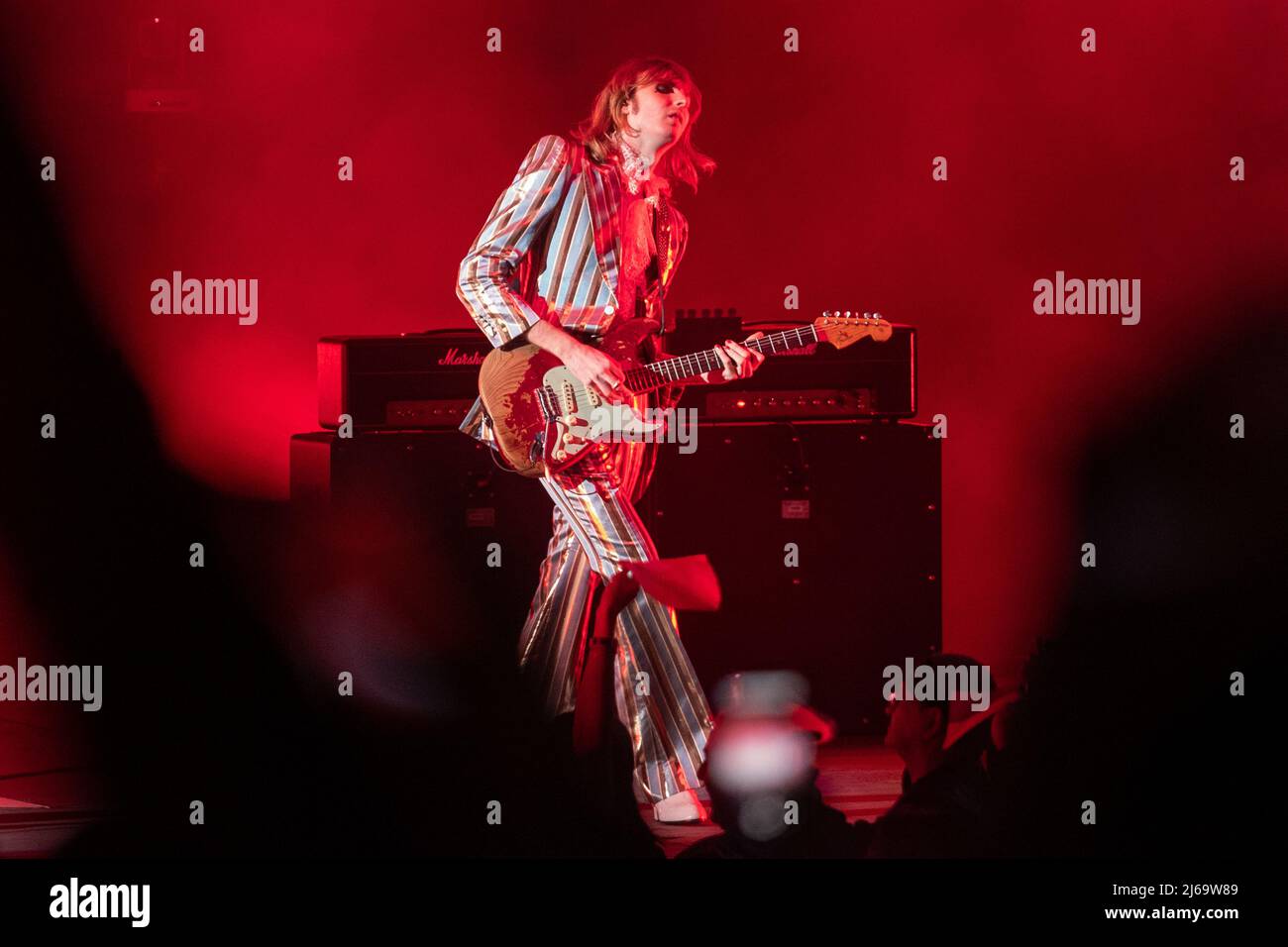 Vérone, Italie. 28 avril 2022. La photo montre Maneskin groupe pendant les spectacles à l'Arena di Verona crédit: Roberto Tommasini / Alamy Live News Banque D'Images