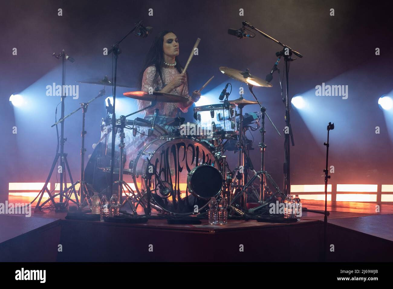 Vérone, Italie. 28 avril 2022. La photo montre Maneskin groupe pendant les spectacles à l'Arena di Verona crédit: Roberto Tommasini / Alamy Live News Banque D'Images