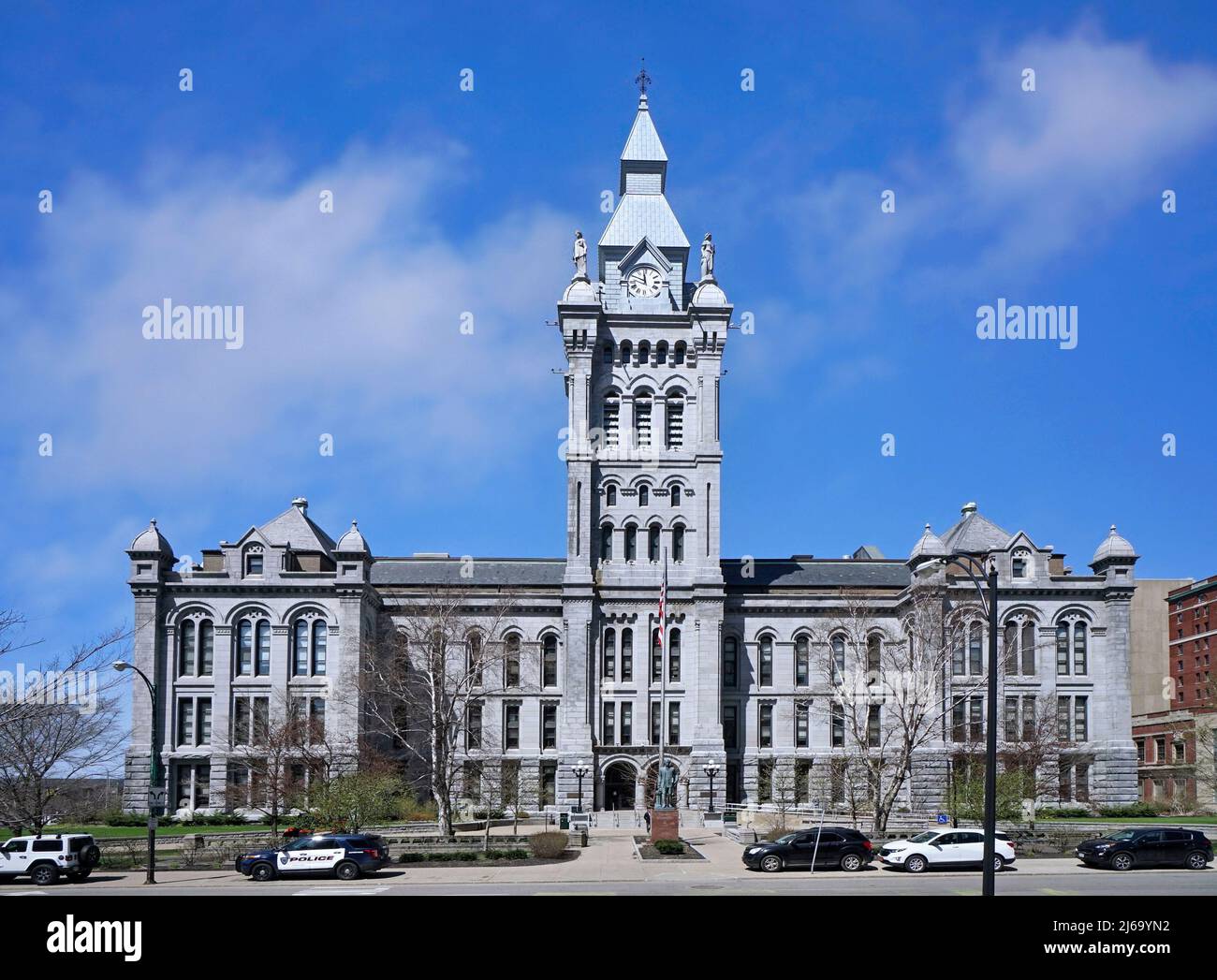 L'ancien hôtel de ville de Buffalo, New York, construit en 1872, est maintenant utilisé comme palais de justice. Banque D'Images