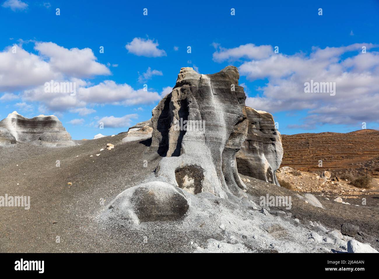 Rofera de Teseguite, formations rocheuses volcaniques sur Lanzarote Banque D'Images