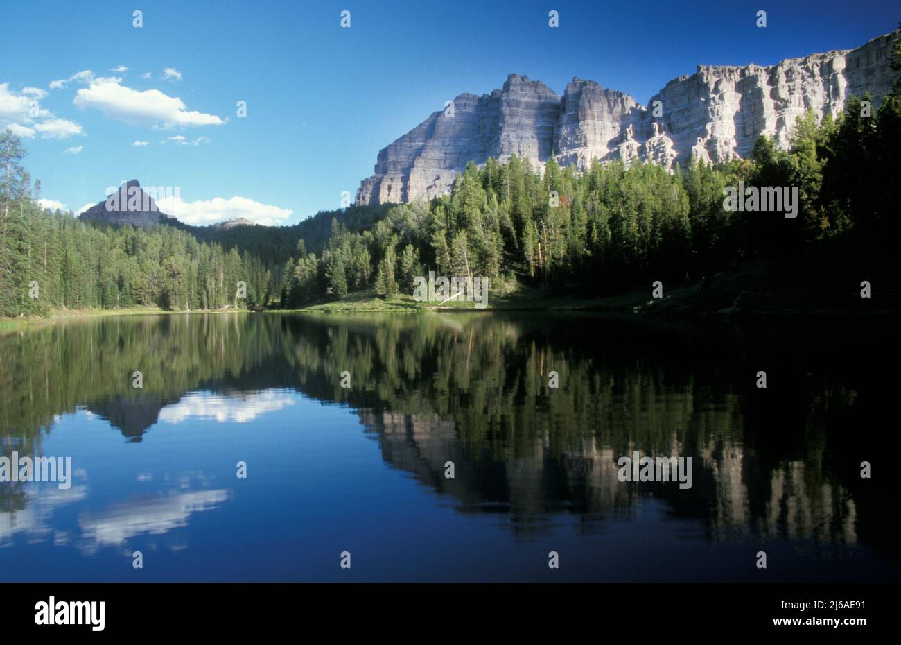 Wind River Lake, Highway 26 jusqu'au parc national de Grand Teton, Wyoming, États-Unis Banque D'Images