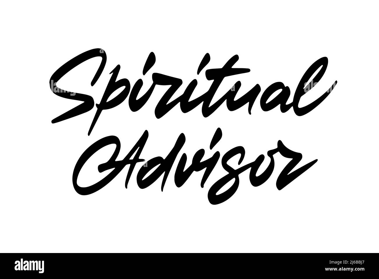 Lettrage de vecteur de conseiller spirituel Illustration de Vecteur