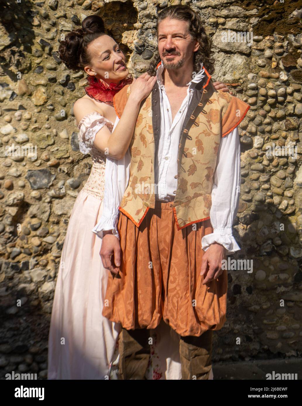 Brentwood Essex 30th avril 2022 appel photo Shakespeare in Love, avec Darren Matthews et Jen Bell, produit par Early Doors, Brentwood Essex Credit Ian DavidsonAlamy Live News Banque D'Images