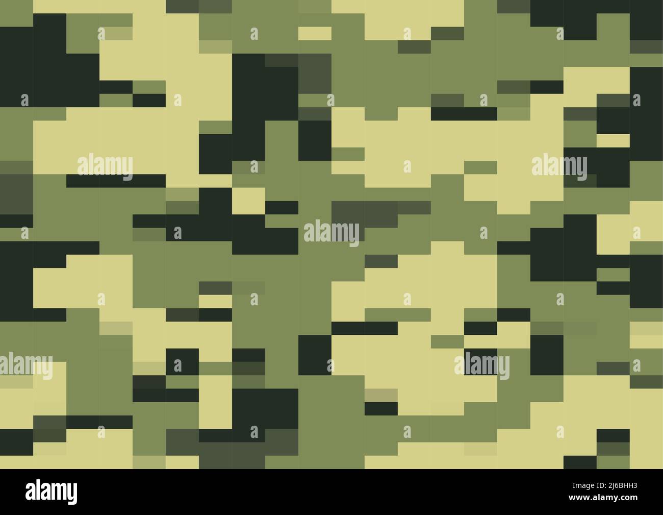 vert digi camouflage, motif sans couture. camouflage moderne multi-échelle de 8bit pixels dans les tons olive, vert et jungle. design digicamo. Illustration de Vecteur