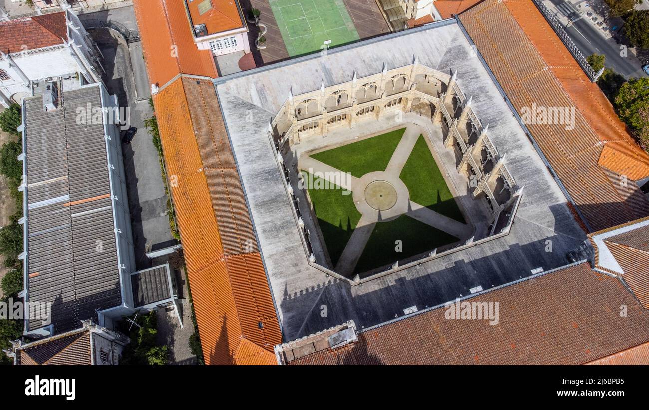 Mosteiro dos Jerónimos dans le monastère de Jerónimos ou Mosteiro dos Jerónimos, Lisbonne, Portugal Banque D'Images