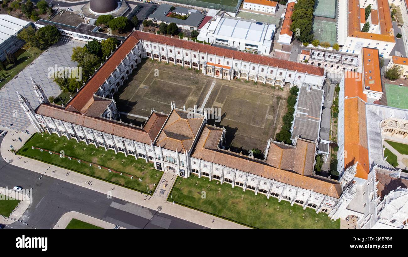 Monastère de Jerónimos ou Mosteiro dos Jerónimos, Lisbonne, Portugal Banque D'Images