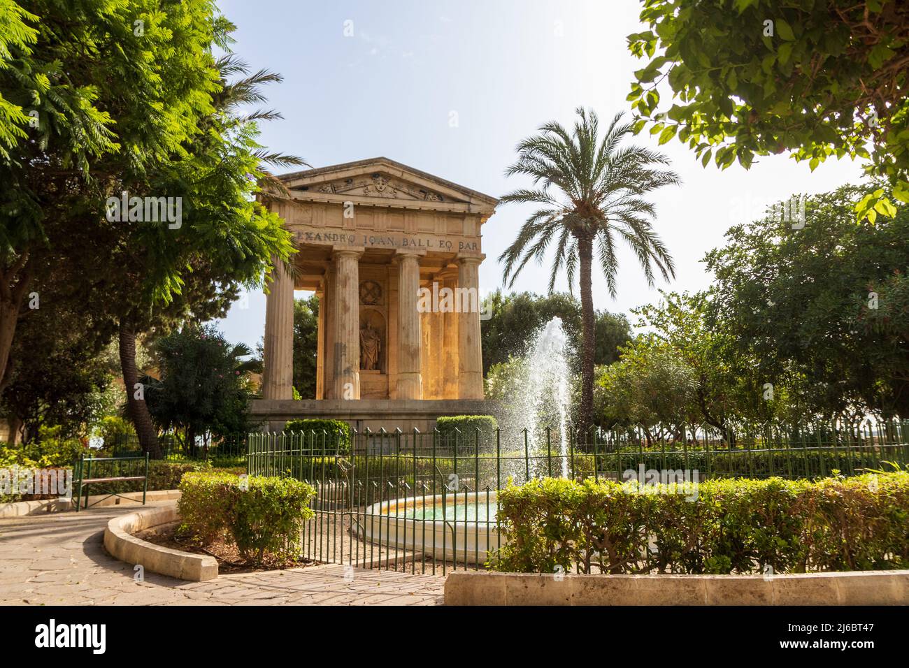 Lower Barrakka Gardens à Malte Banque D'Images