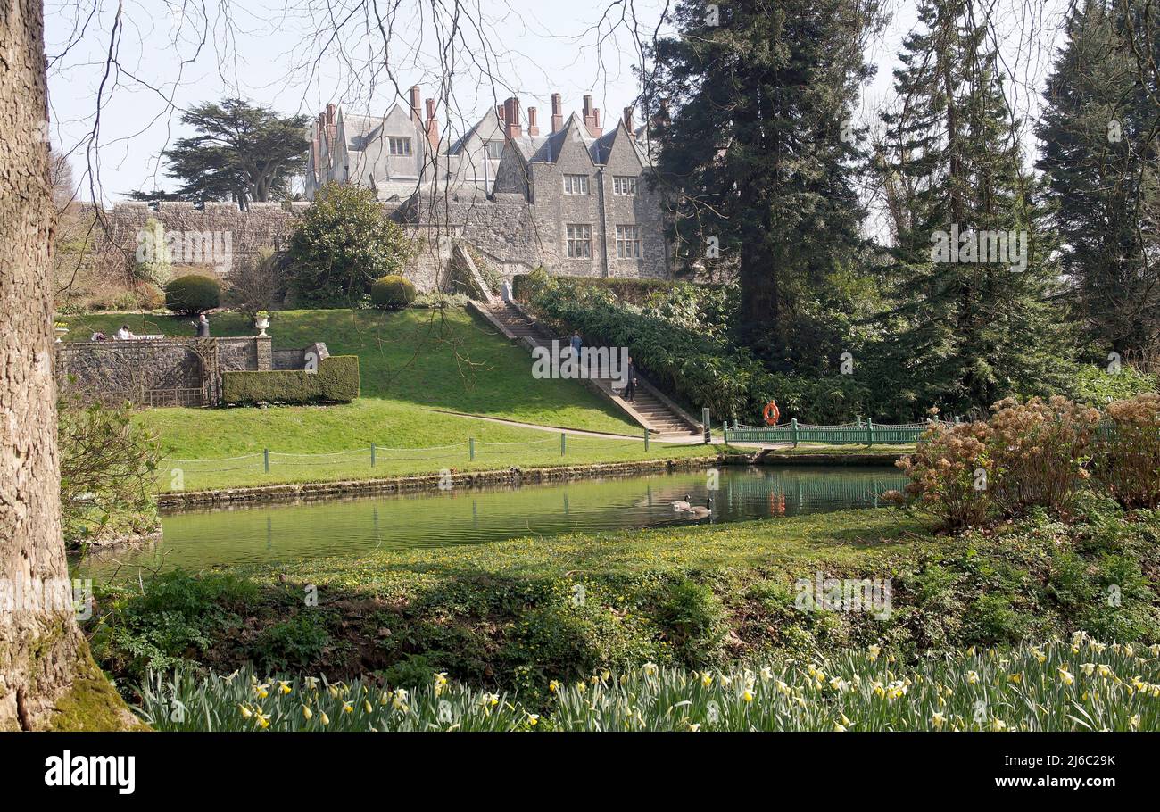 Château et jardins de St Fagans, Musée national d'histoire, Cardiff, pays de Galles. Sain Ffagan Amgueddfa Werin Cymru. Banque D'Images
