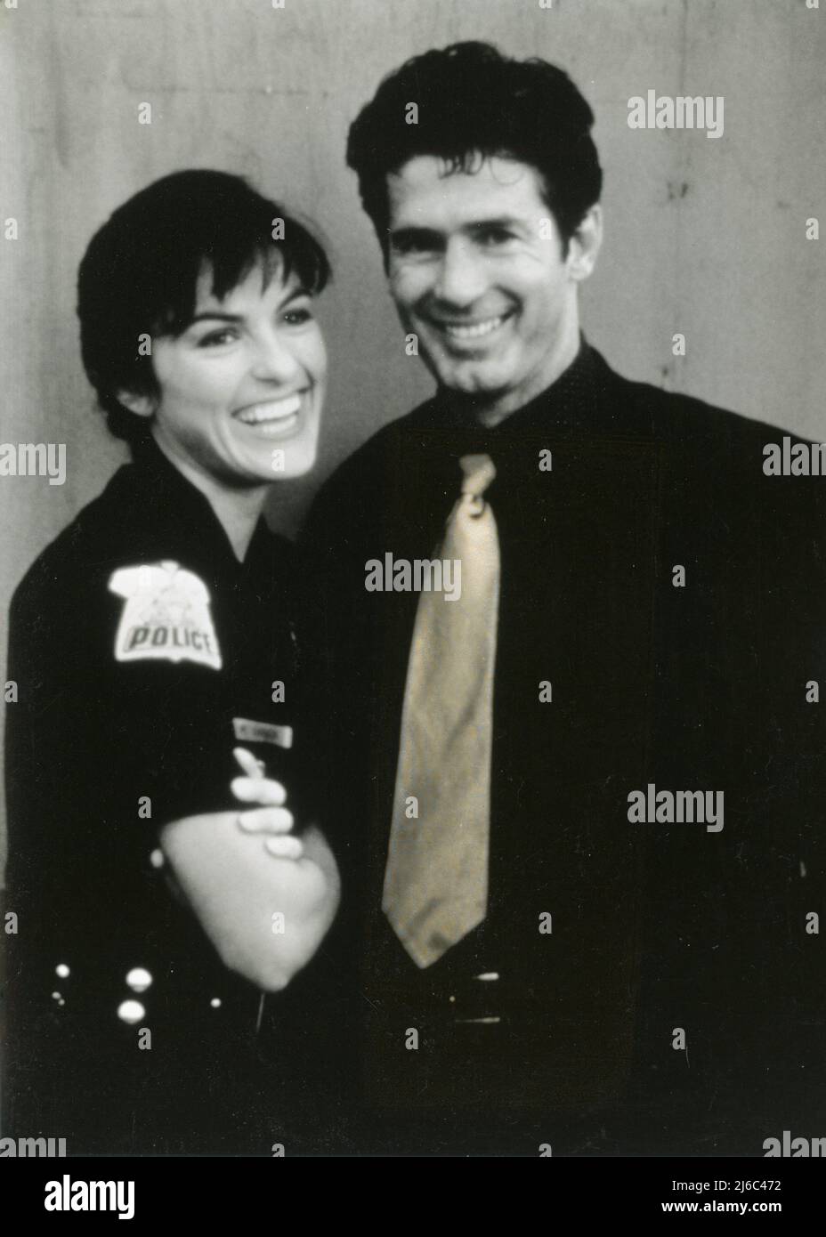 L'acteur américain Jack Scalia et l'actrice Mariska Hargitay dans la