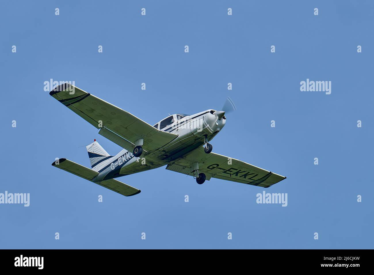 Des avions légers sont à l'arrivée à l'aéroport de Shoreham Banque D'Images