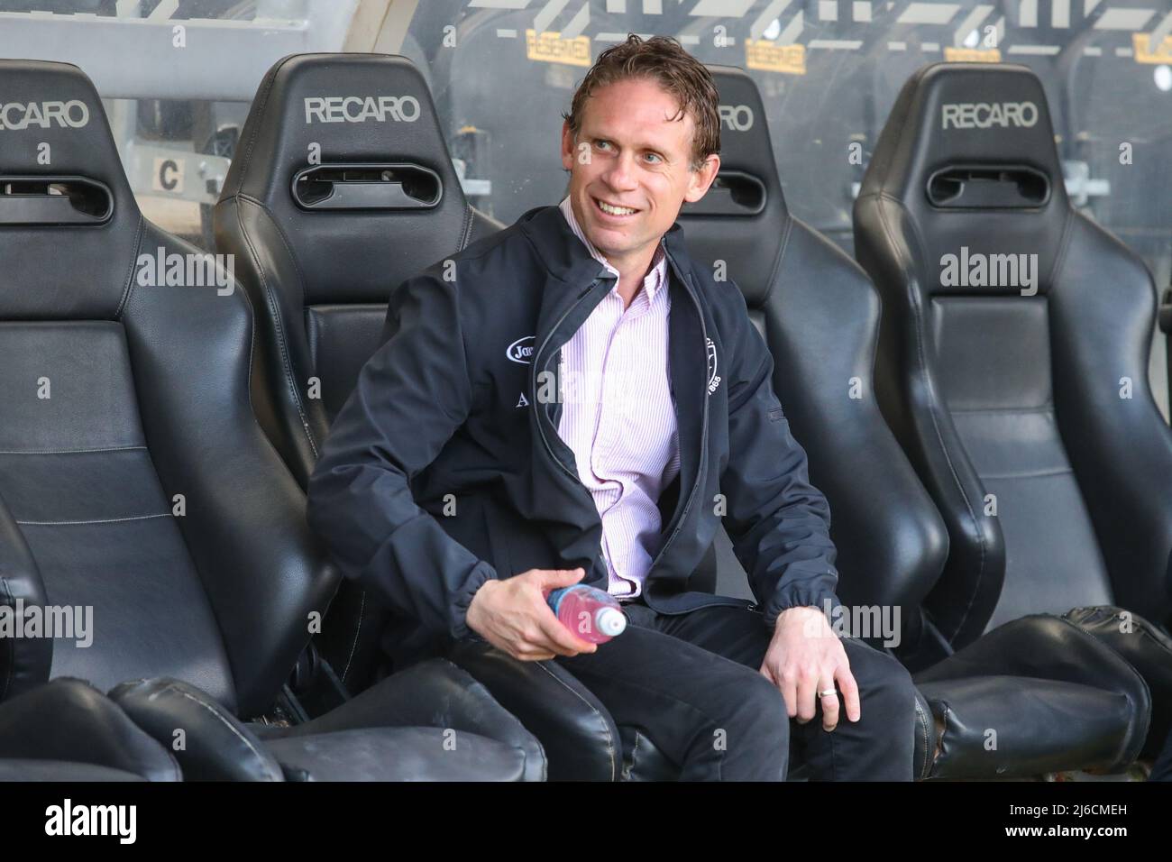 Brett Hodgson entraîneur-chef du FC Hull avant le début du match de , le 4/30/2022. (Photo de David Greaves photos/ via/News Images/Sipa USA) Banque D'Images