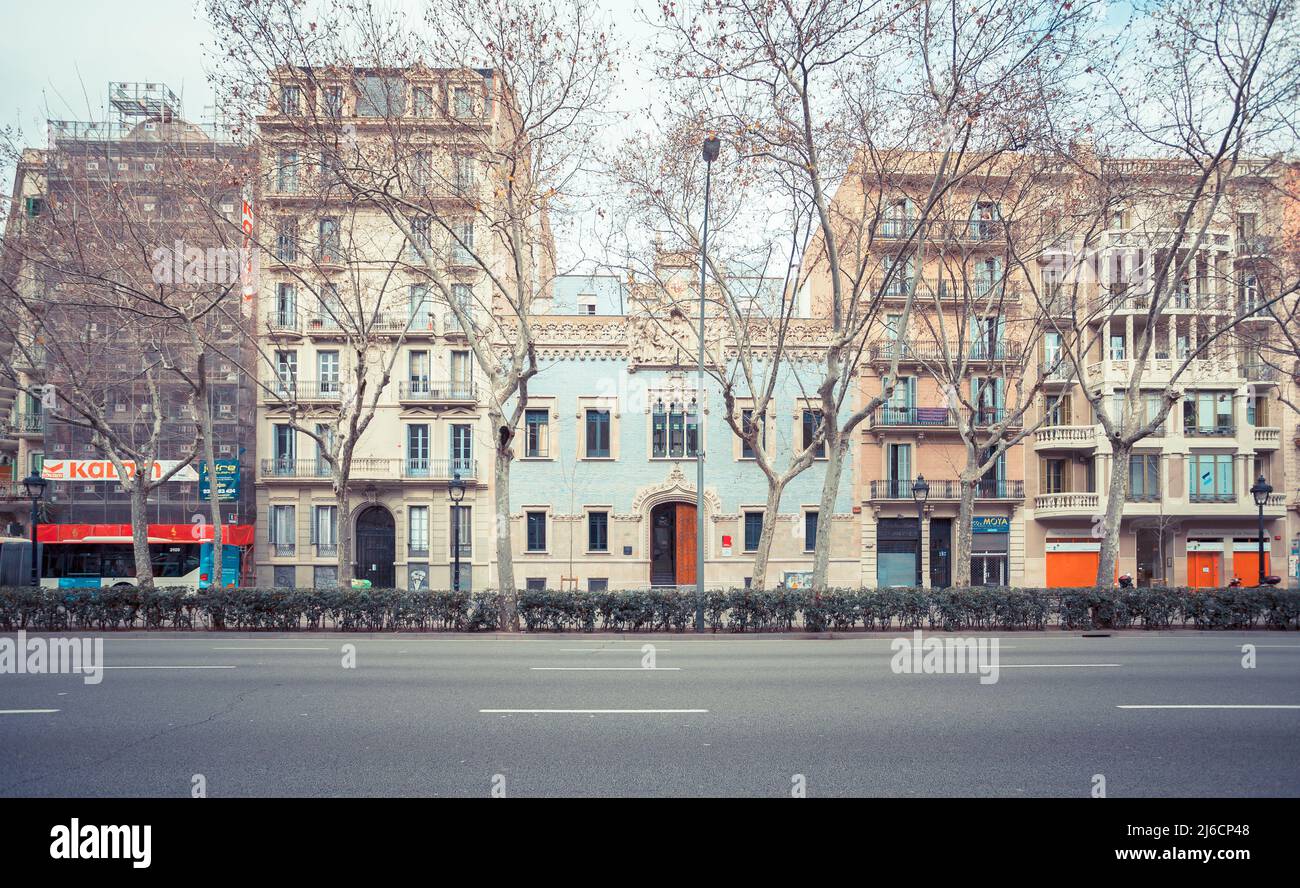 Beaux bâtiments de Barcelone. Banque D'Images