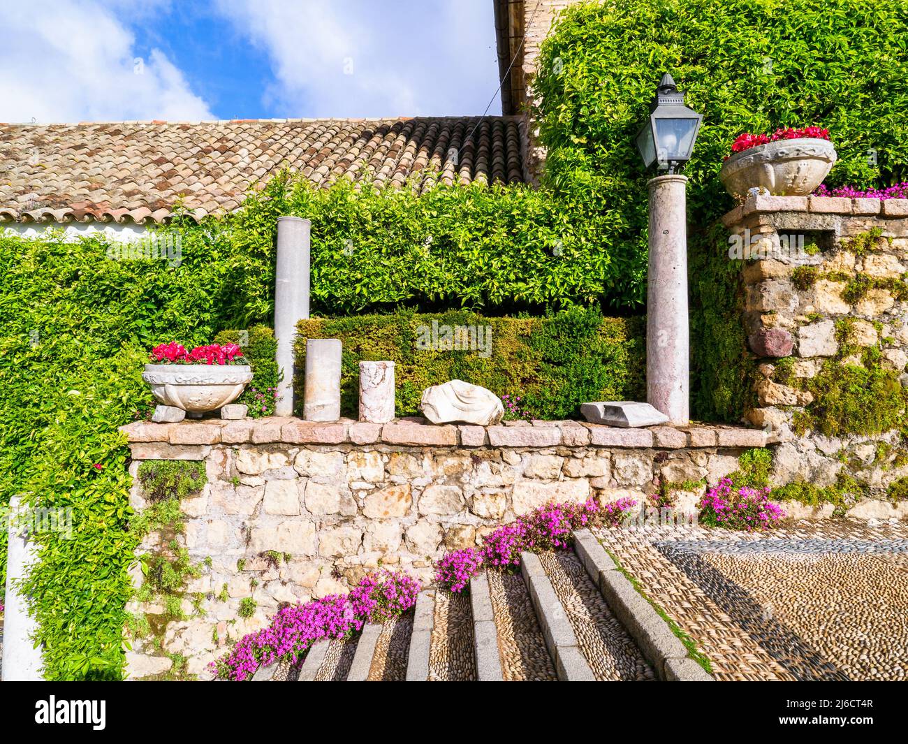 Jardins de l'Alcazar de los Reyes Cristianos - Cordoue, Espagne Banque D'Images