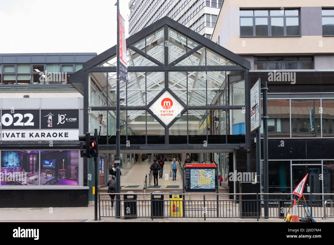 Merrion Center, Leeds, West Yorkshire, Angleterre, Royaume-Uni Banque D'Images