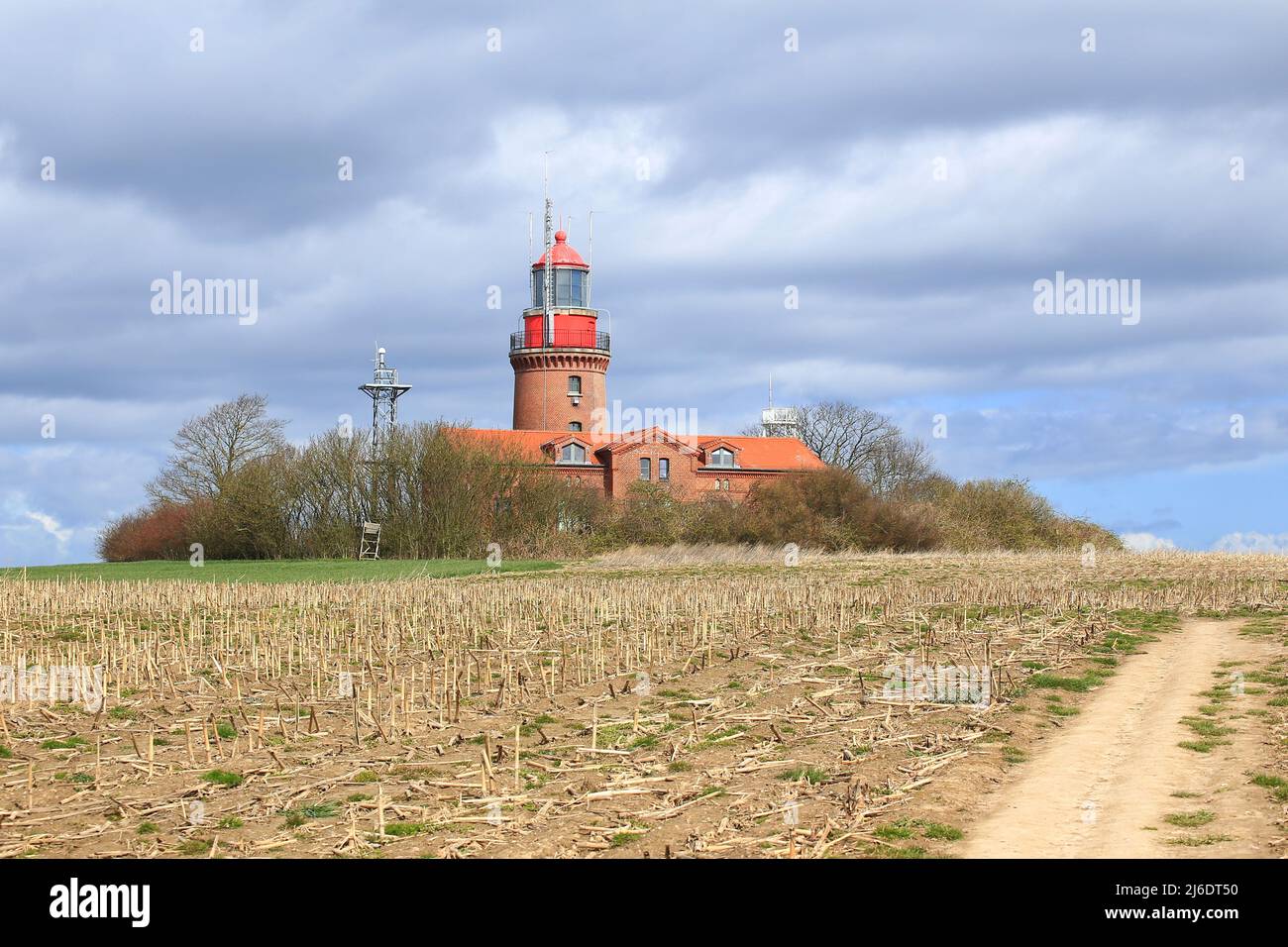 Le phare historique de Bastorf dans le nord de l'Allemagne. Banque D'Images
