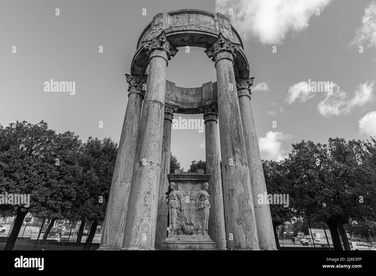 Isernia, Molise. Monument aux morts de la première Guerre mondiale Banque D'Images