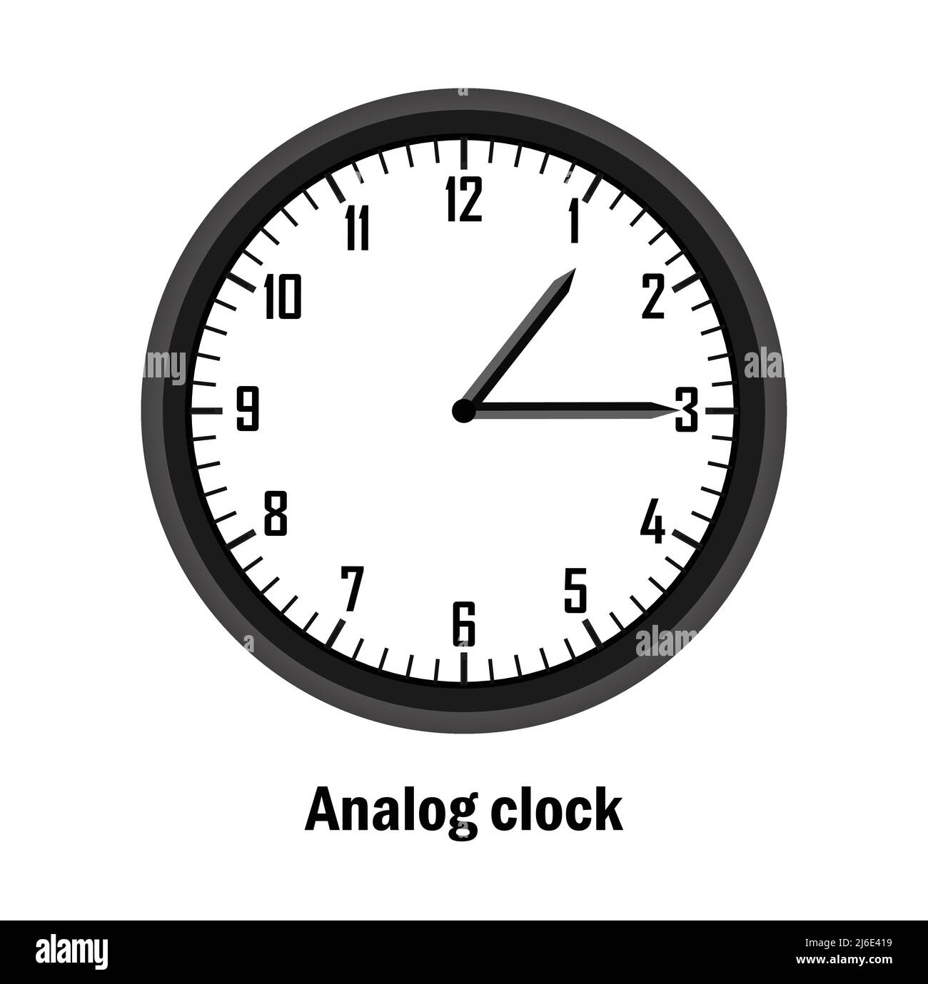 Horloge analogique Time.01-30. Avec fond blanc. Vecteur Illustration de Vecteur