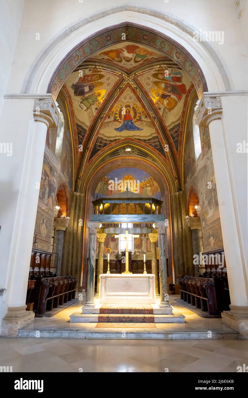 Cathédrale Santa Maria Assunta de Nardò; Salento; Pouilles, Italie. La cathédrale actuelle se trouve probablement sur le site d'une église byzantine. En 1080, a c Banque D'Images