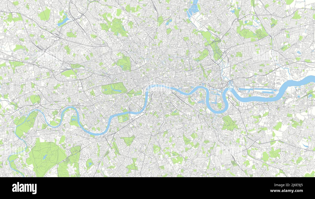 Сity carte Londres, couleur plan détaillé de la route urbaine, illustration vectorielle Illustration de Vecteur
