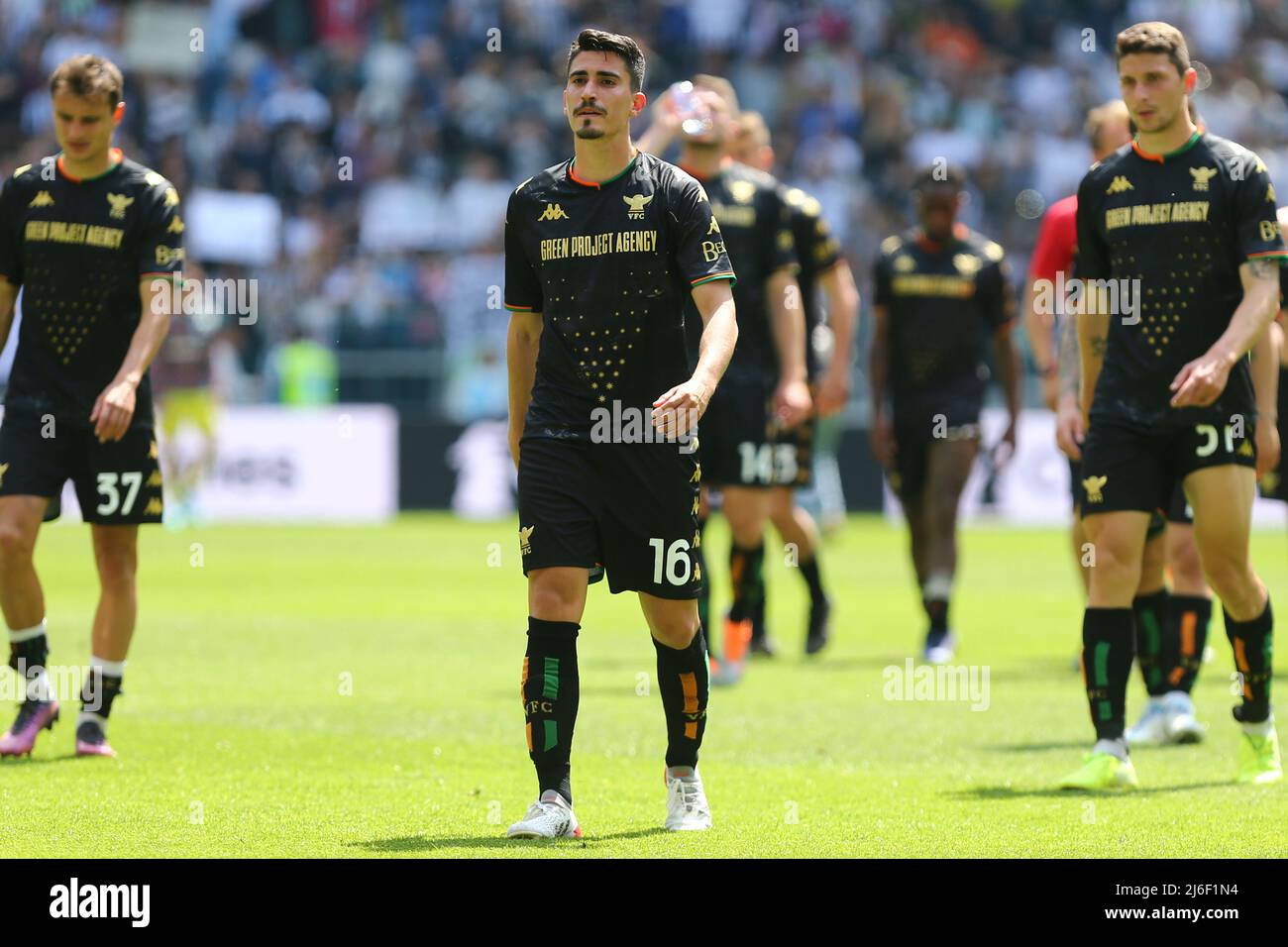 TURIN, ITALIE. 01 MAI 2022. Luca Fiordilino de Venezia FC lors du match entre Juventus FC et Venezia FC le 01 mai 2022 au stade Allianz de Turin, Italie. Crédit: Massimiliano Ferraro/Medialys Images/Alay Live News Banque D'Images