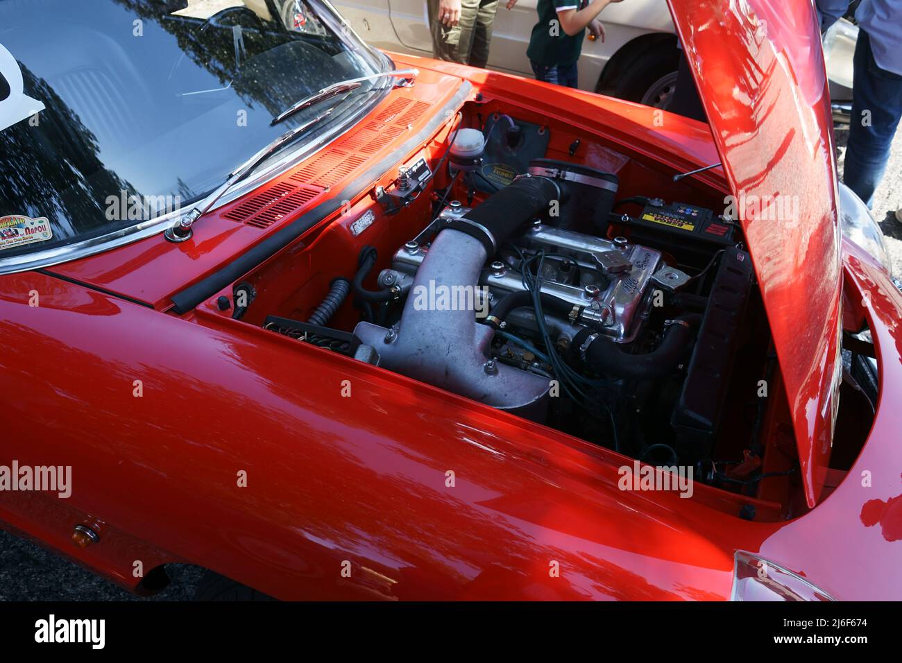 Voitures d'époque avant de commencer la course historique à Posillipo, Naples, Italie 2022 - Circuito storico Posillipo - Motor Banque D'Images