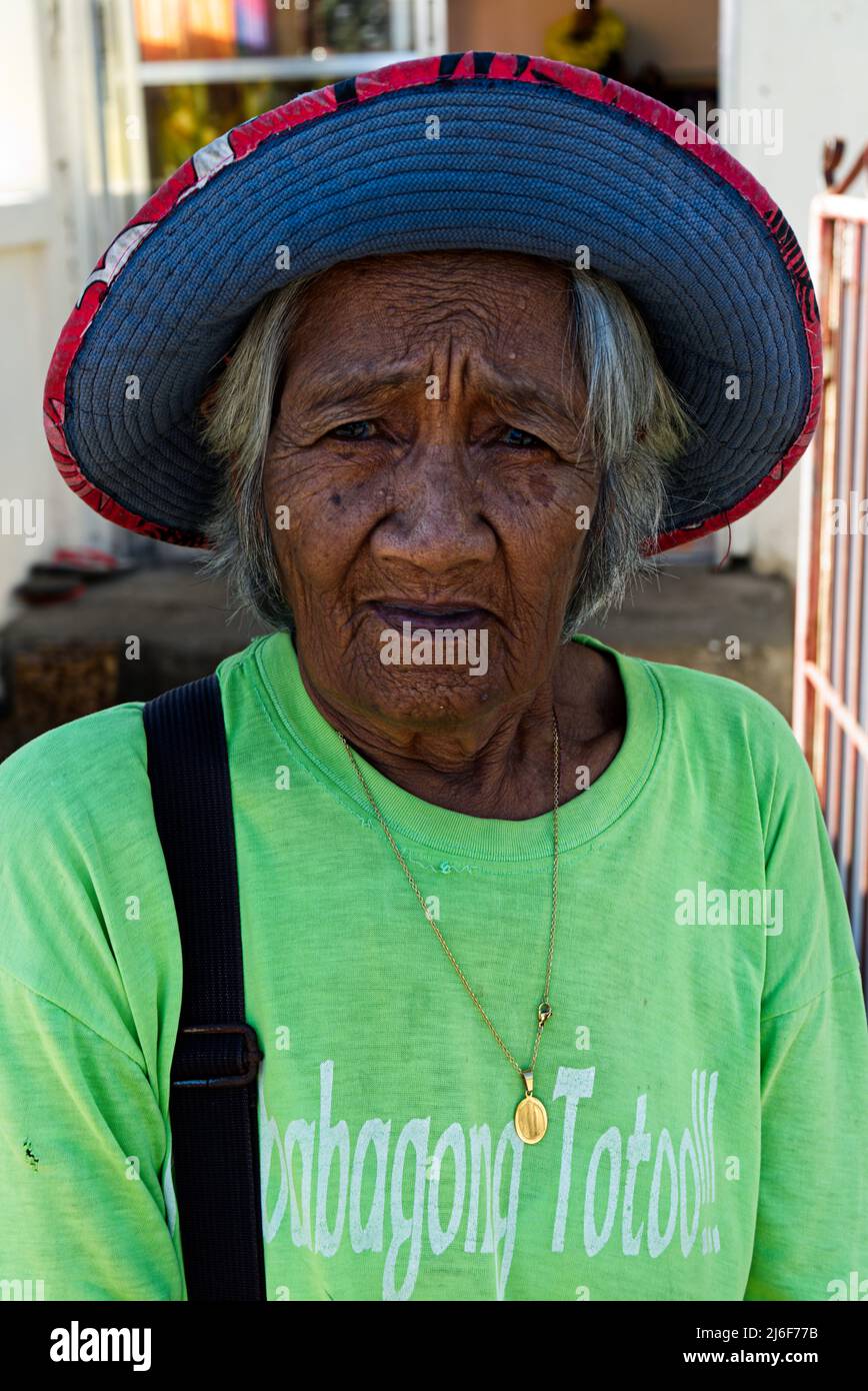 Grand-mère des Philippines (Lola) Banque D'Images