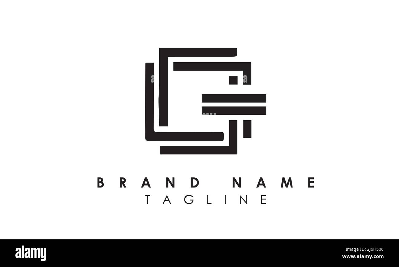 Lettres de l'alphabet initiales logo monogramme Illustration de Vecteur