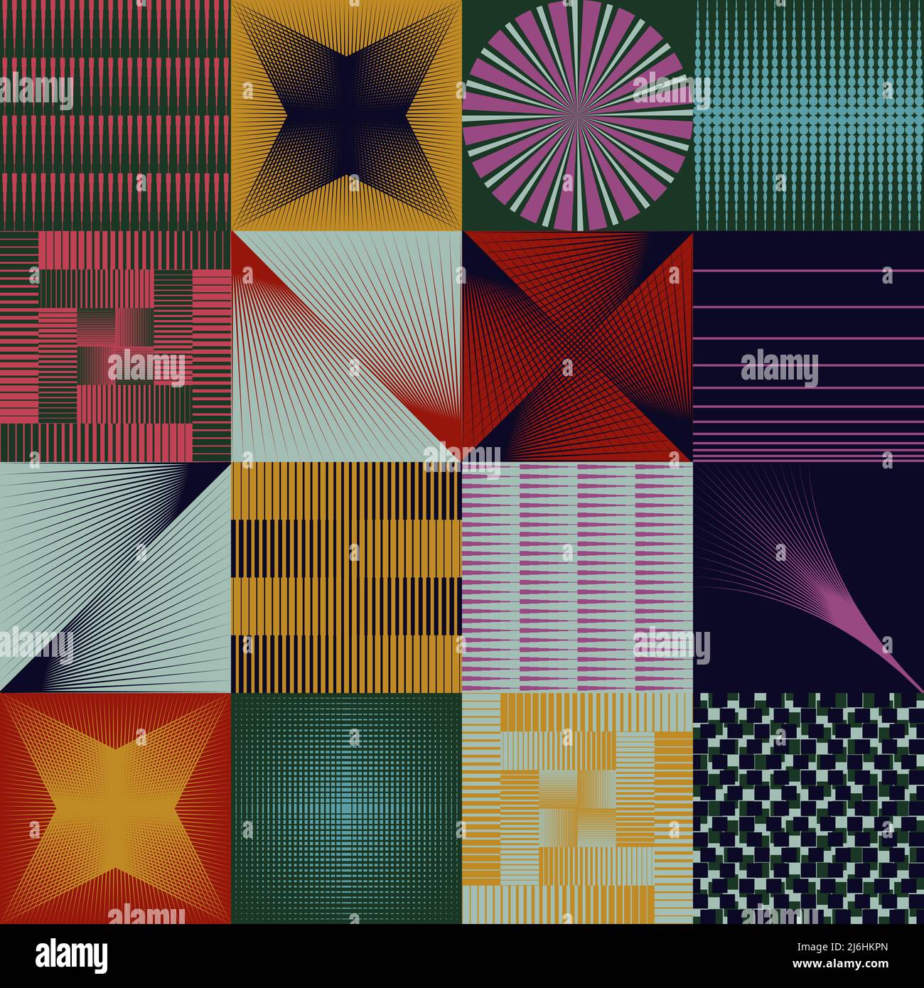 Graphiques vectoriels monochromes abstraits avec effet de transition numérique. Style Brutaliste motif futuriste construit avec des formes géométriques déformées, aléatoire f Illustration de Vecteur