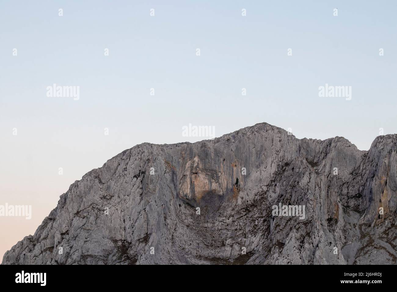 crête du mont anboto dans le parc naturel d'urkiola dans le pays basque Banque D'Images