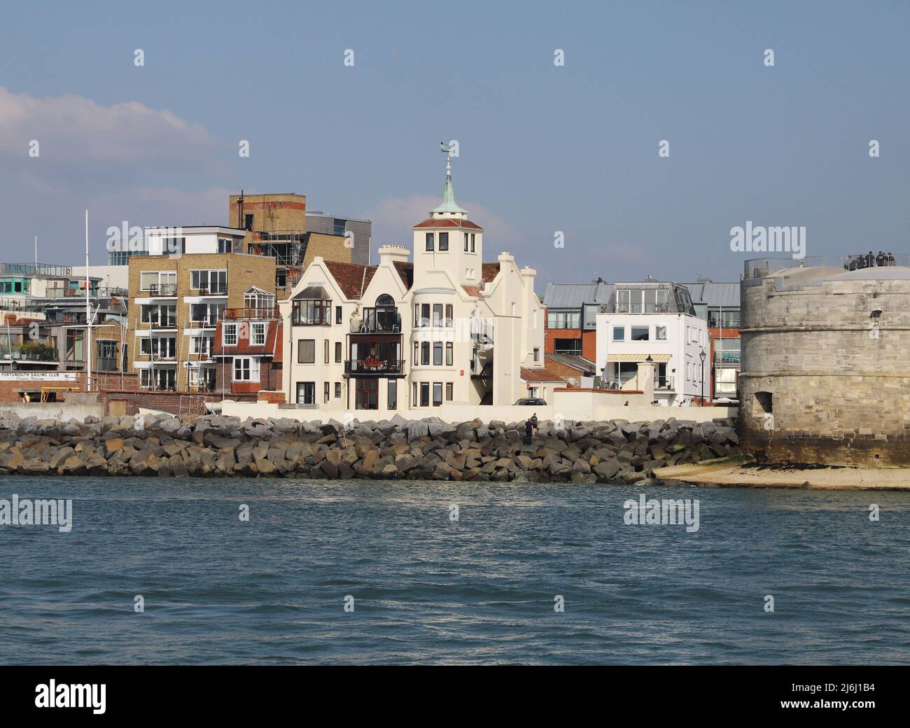 Tower House, Old Portsmouth. Demeure de William Lionel Wyllie, artiste de la Marine de 1906 à 1931 Banque D'Images