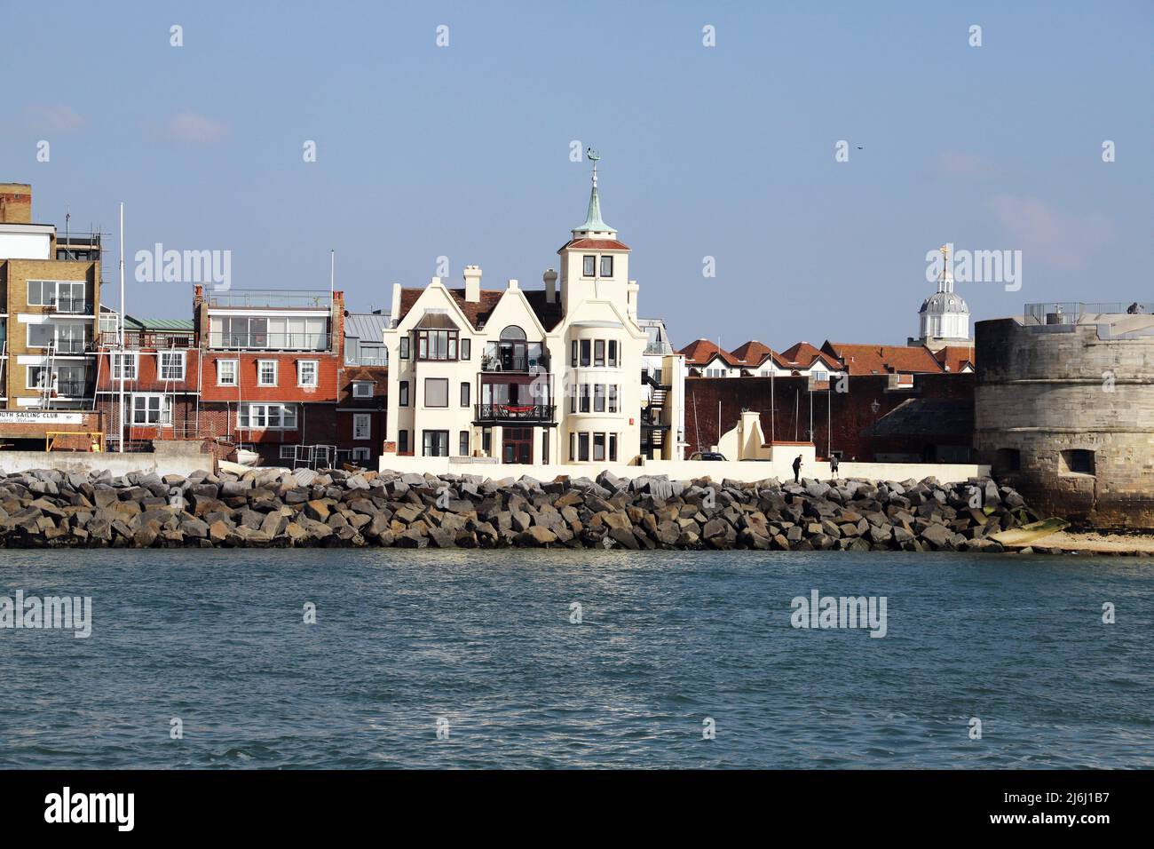 Tower House, Old Portsmouth. Demeure de William Lionel Wyllie, artiste de la Marine de 1906 à 1931 Banque D'Images