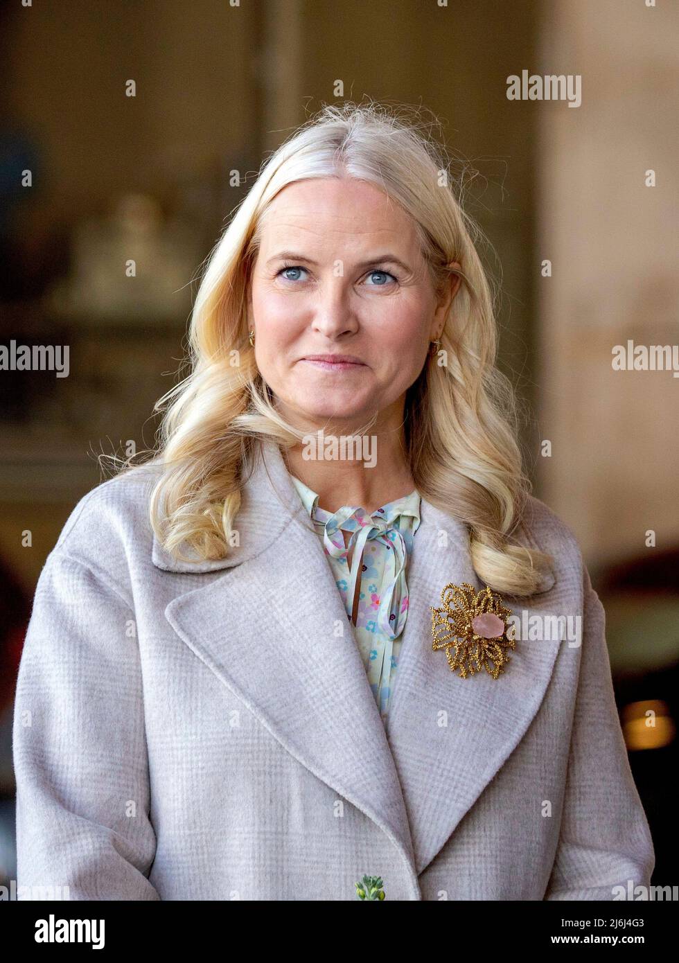 La princesse de la Couronne Mette Marit de Norvège arrive au Kulturhuset à Stockholm, le 02 mai 2022, pour assister à deux événements littéraires, le 1st d'une visite officielle de 3 jours en Suède depuis la Norvège photo: Albert Nieboer / pays-Bas OUT / point de vue OUT Banque D'Images