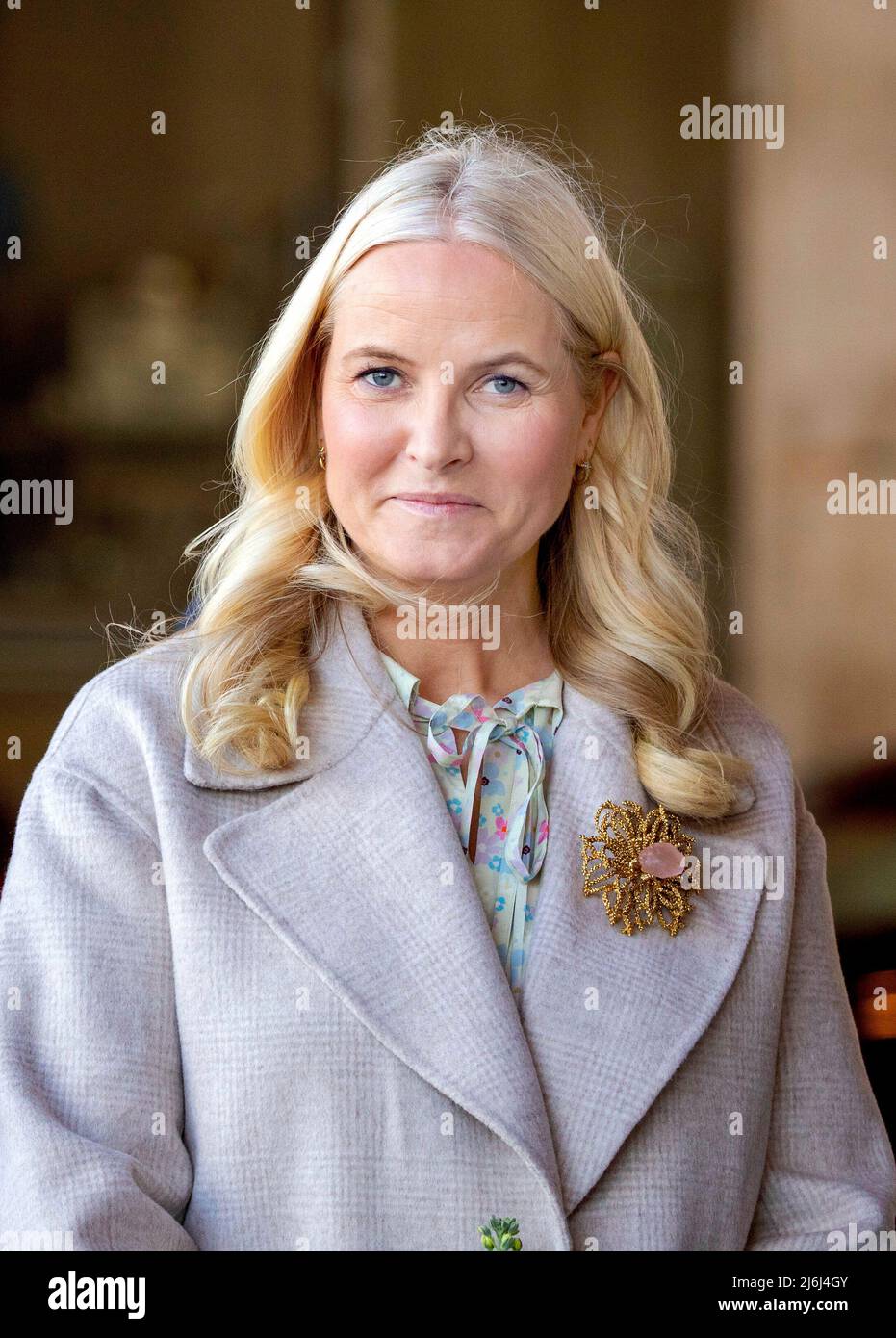 La princesse de la Couronne Mette Marit de Norvège arrive au Kulturhuset à Stockholm, le 02 mai 2022, pour assister à deux événements littéraires, le 1st d'une visite officielle de 3 jours en Suède depuis la Norvège photo: Albert Nieboer / pays-Bas OUT / point de vue OUT Banque D'Images