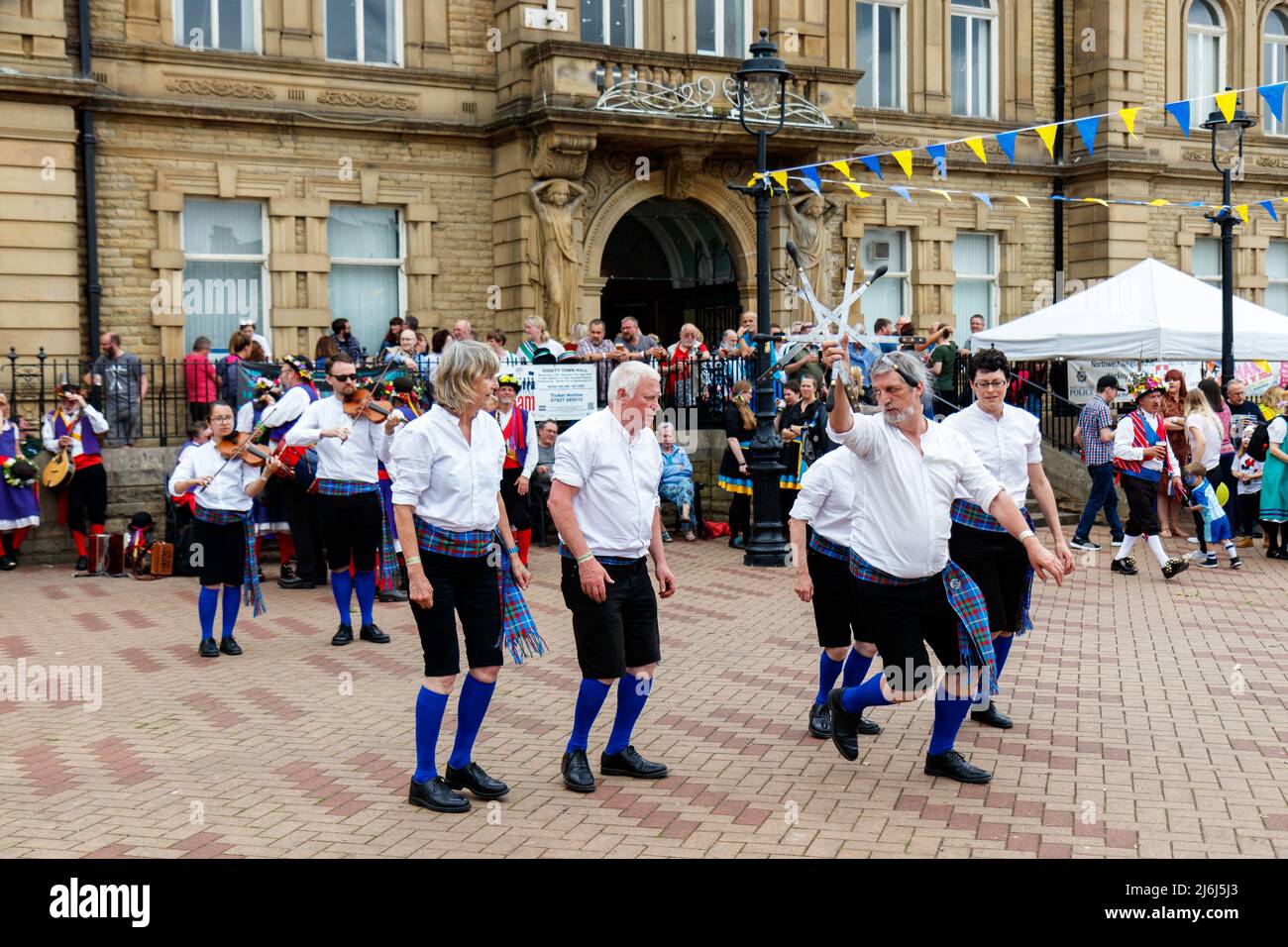 Morris Dancing au Ossett Bercart Festival 2019 Banque D'Images