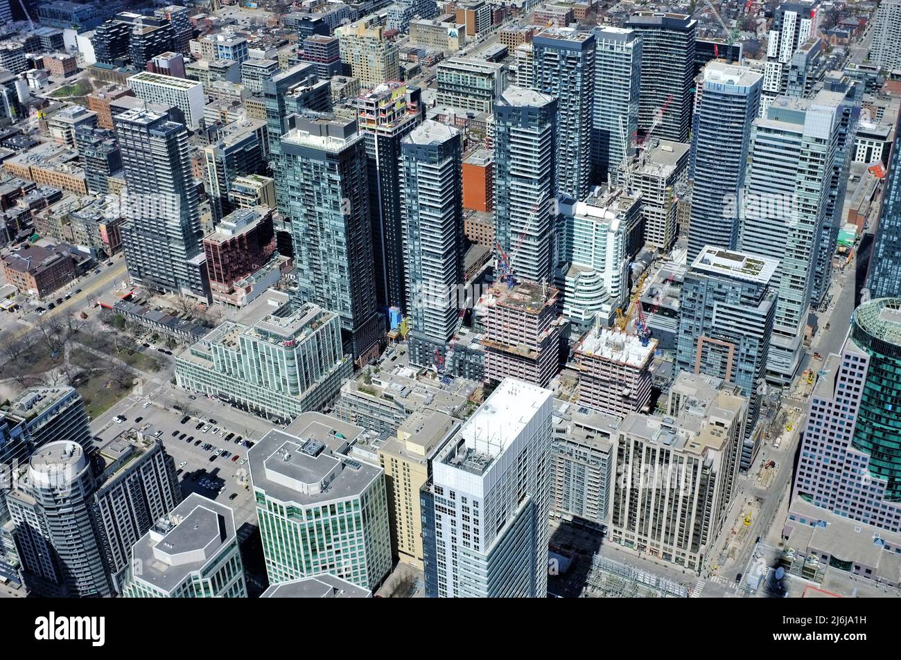 Vue sur la ville de Toronto depuis la Tour CN Banque D'Images