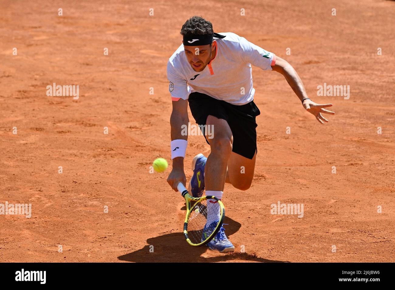 Marco Cecchinato (ITA) pendant les pré-qualificatifs internationaux BNL de l'Italie au stade Pietrangeli à Rome le 02 mai 2022. Banque D'Images