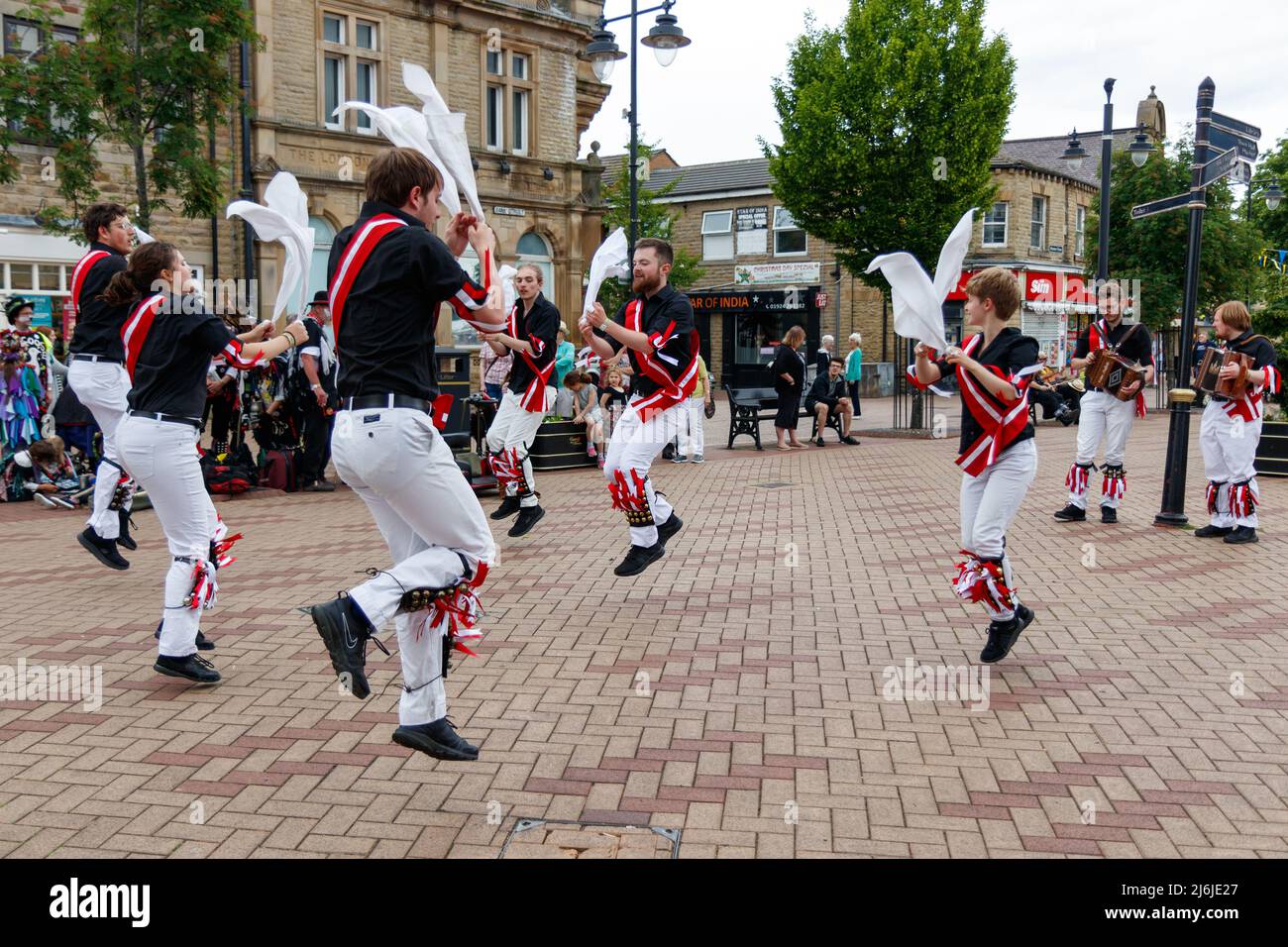 Morris Dancing au Ossett Bercart Festival 2019 Banque D'Images