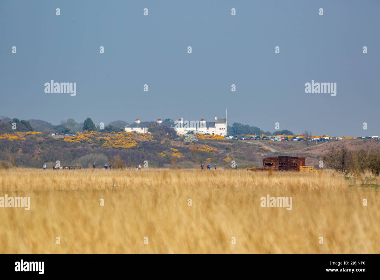 Vue sur Dunwich Heath Suffolk Banque D'Images