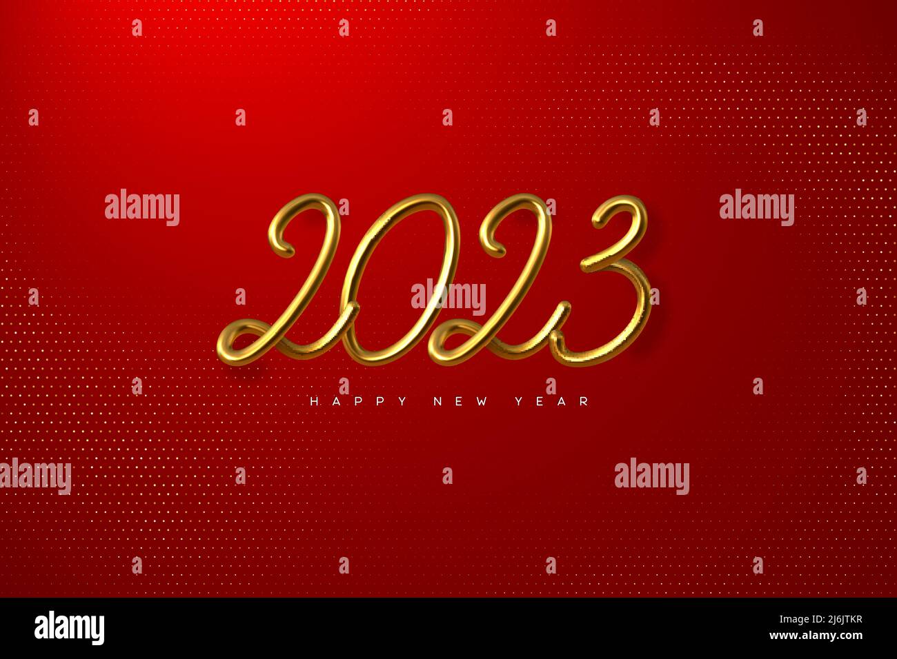 2023 Bonne Année. Illustration de Vecteur