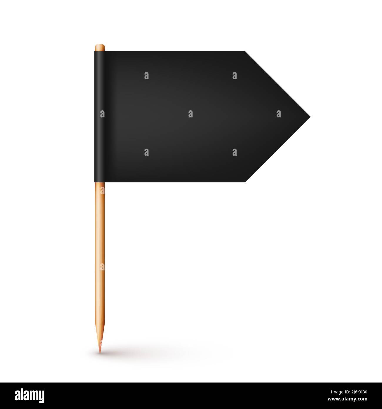 Cure Dent Avec Drapeau Noir, 50pcs Panneaux De Buffet à