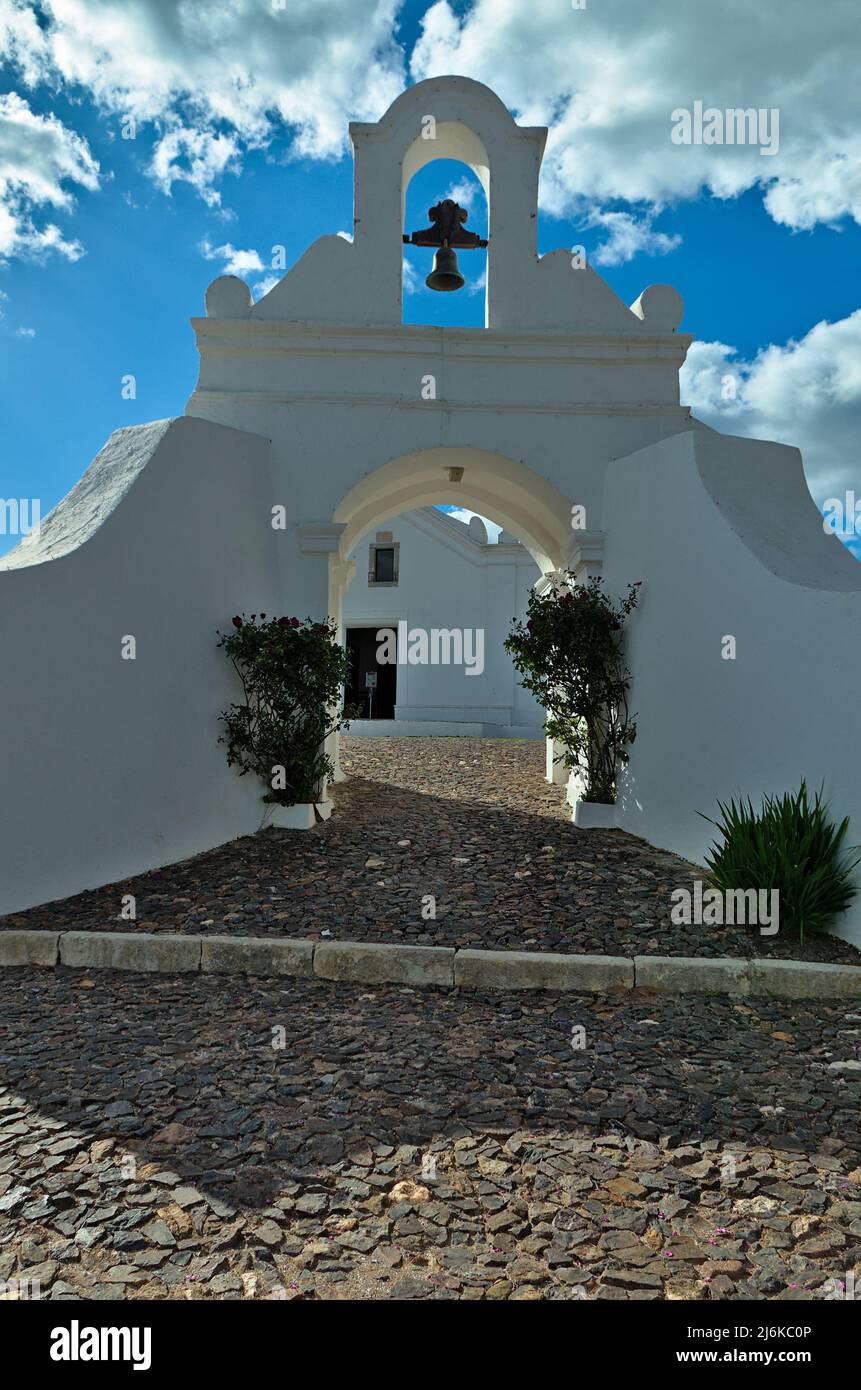 Clocher voûté dans le château d'Aljustement. Alentejo, Portugal Banque D'Images