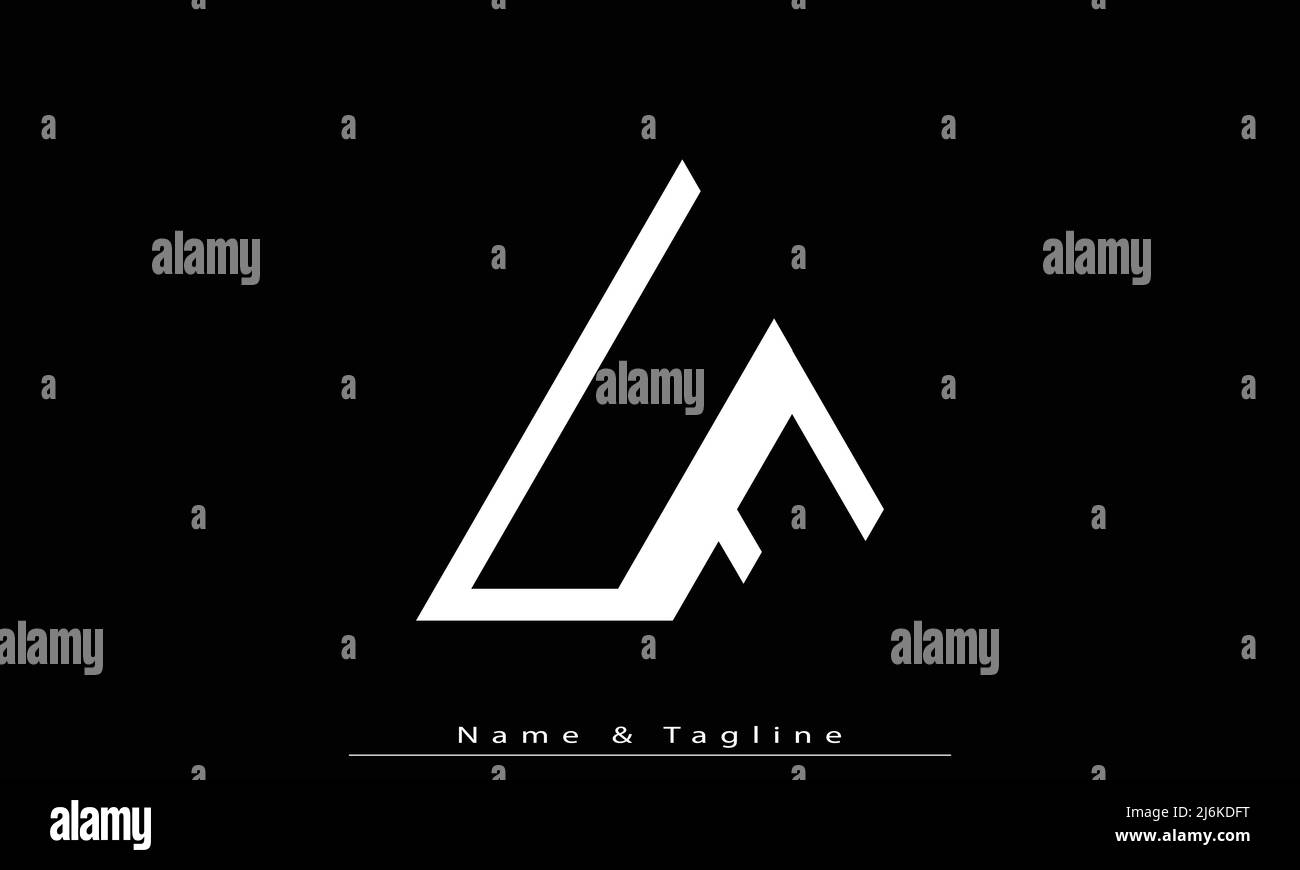 Lettres de l'alphabet initiales Monogram logo UF , FU Illustration de Vecteur