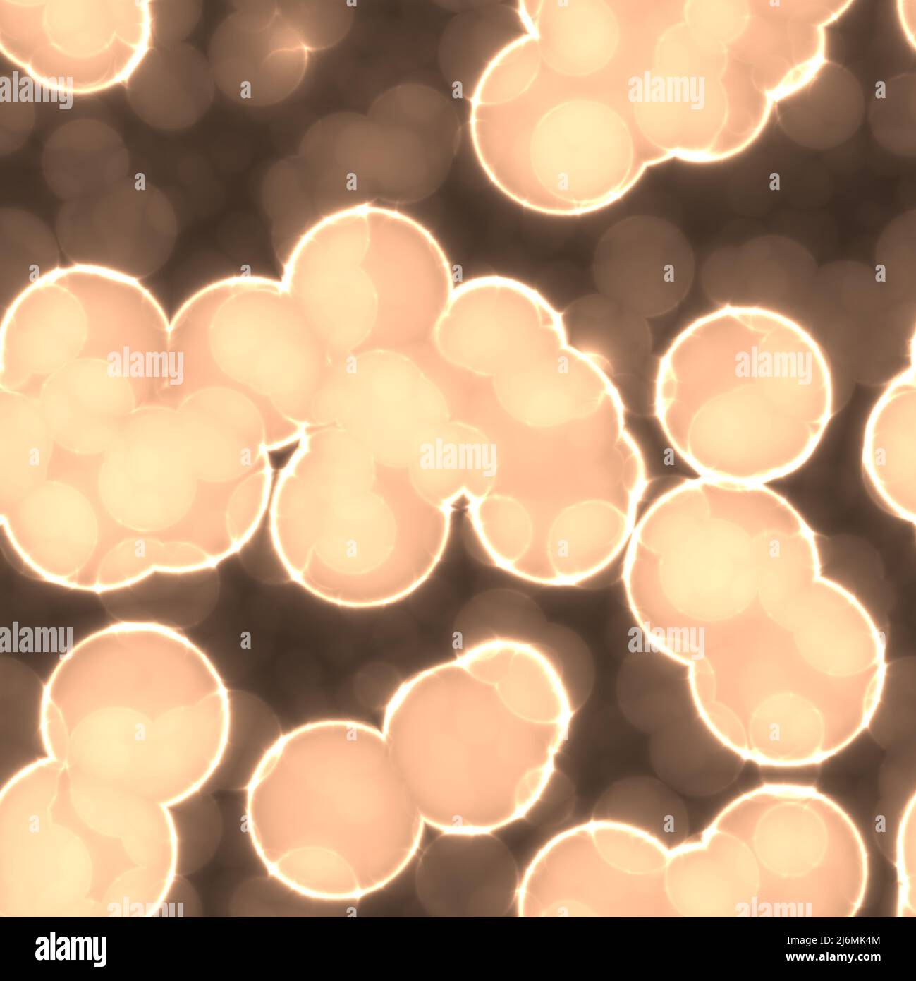 Les cellules, micro-organismes, la formation de la vie. Duplication de cellules. Formation de piles et micro-organismes vu sous un microscope, 3D Rendering Banque D'Images