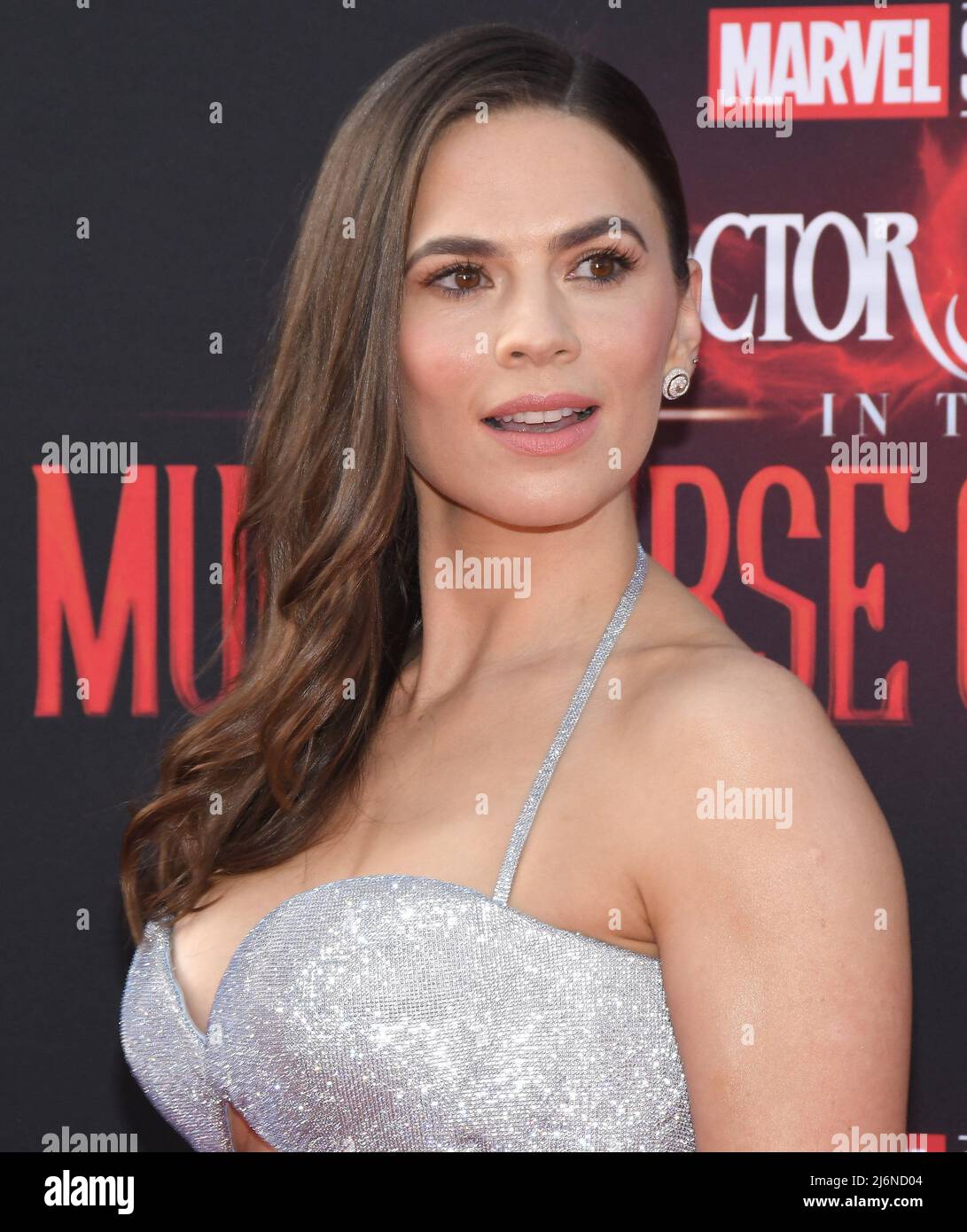 Hayley Atwell arrive au DOCTEUR ÉTRANGE DES Marvel Studios DANS LE MULTIVERSE DE LA FOLIE première qui a eu lieu au Dolby Theatre le lundi 2 mai 2022. (Photo de la Sathanlee B. Mirador/Sipa USA) Banque D'Images