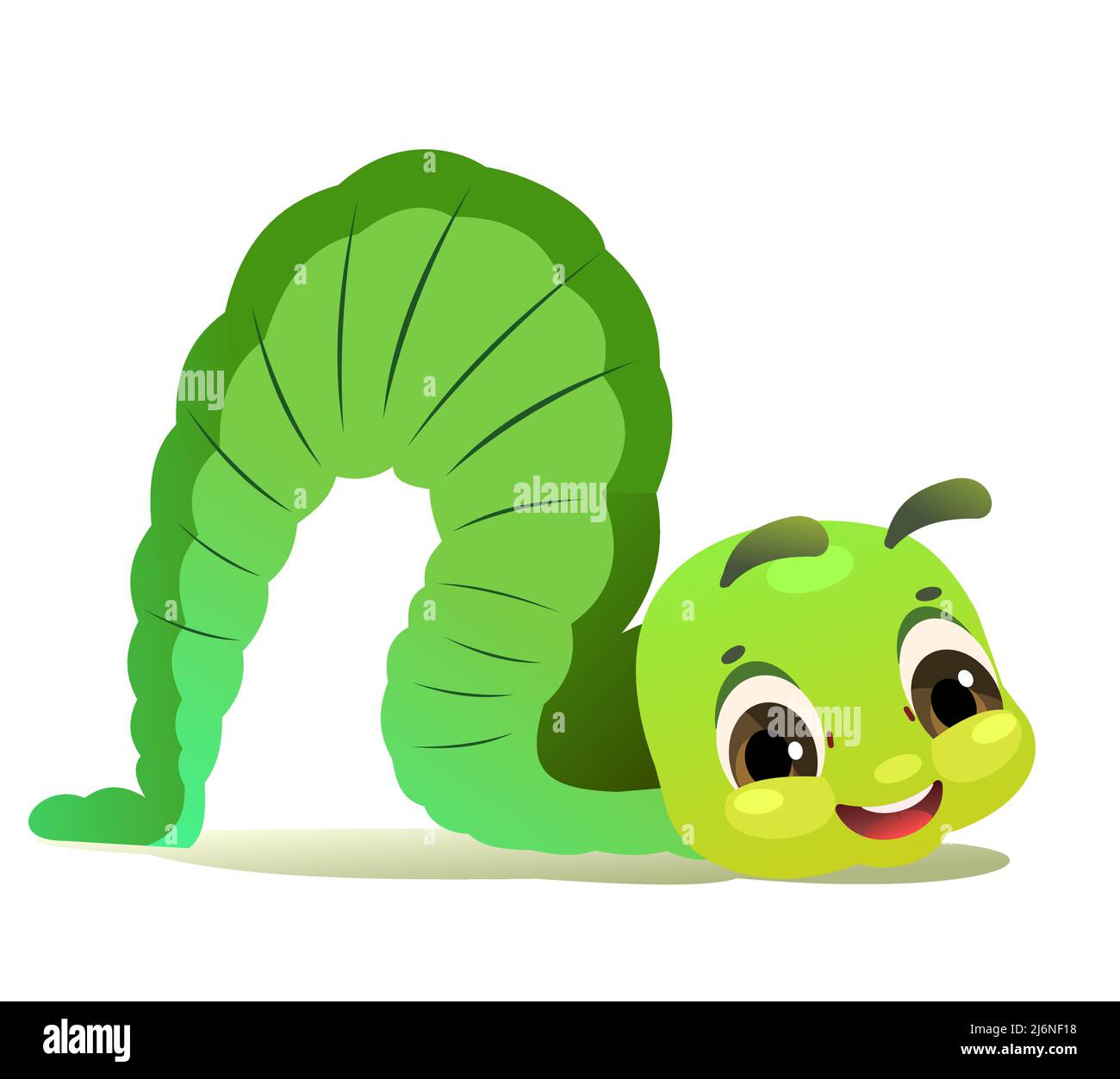 Chenilles rampant. Objet faune. Petit insecte drôle. Joli style de — free download