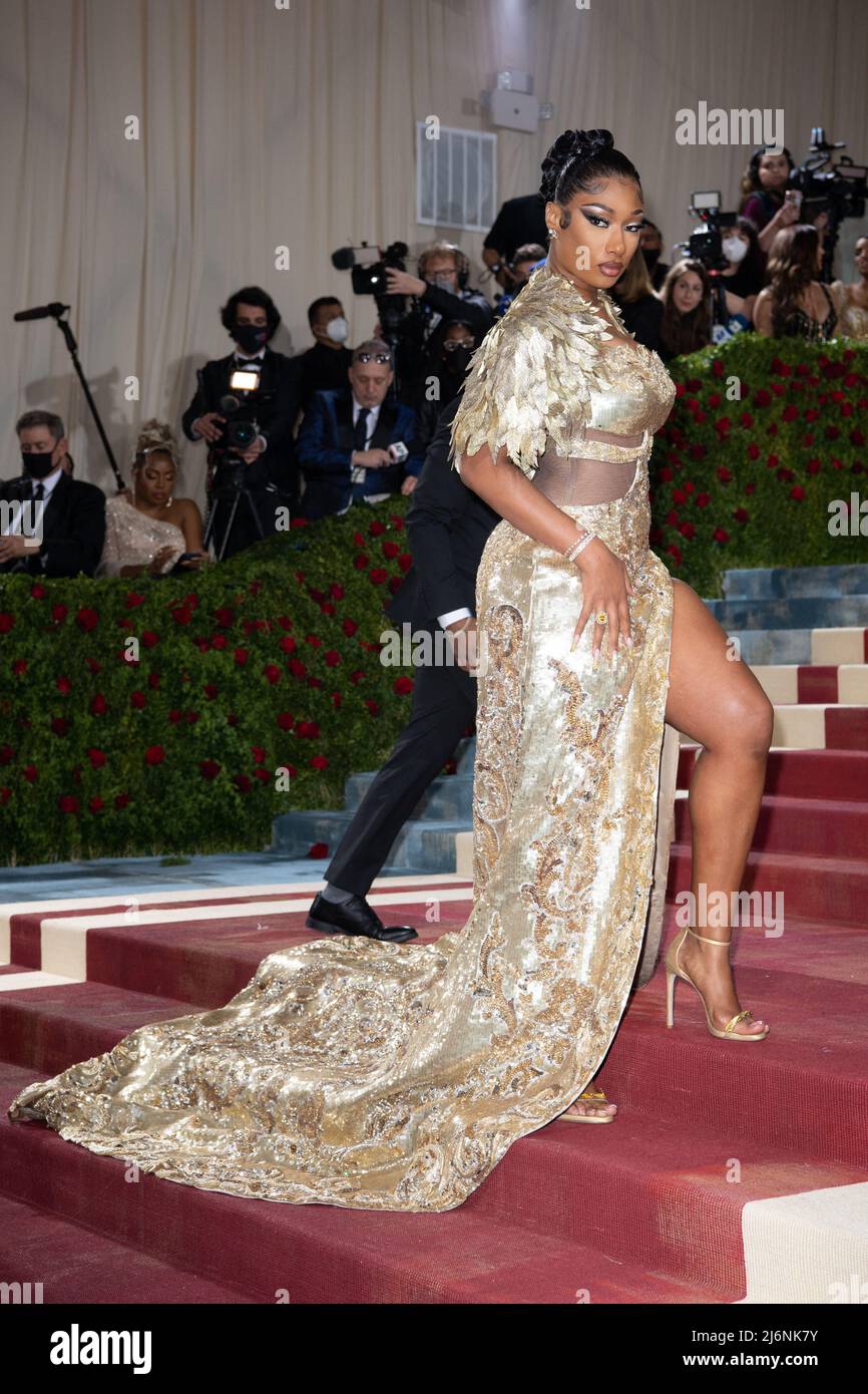 Megan thee Stallion participe au Gala met 2022 célébrant « en Amérique : une anthologie de la mode » au Metropolitan Museum of Art le 02 mai 2022 à New York, États-Unis. Photo par DNphotographie/ABACAPRESS.COM Banque D'Images