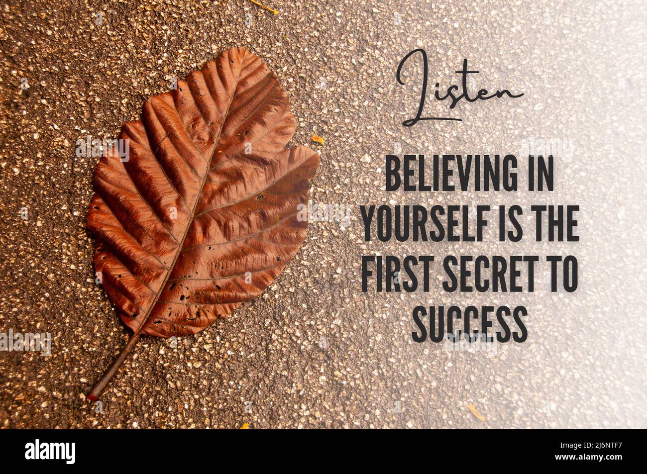 Citation Motivante Le Secret De La Reussite Est D Apprendre A Utiliser La Douleur Photo Stock Alamy